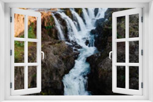 Fototapeta Naklejka Na Ścianę Okno 3D - waterfall in scandinavia