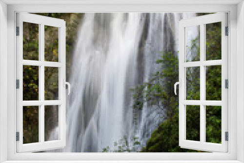 Fototapeta Naklejka Na Ścianę Okno 3D - beautiful waterfall in corfu island greece