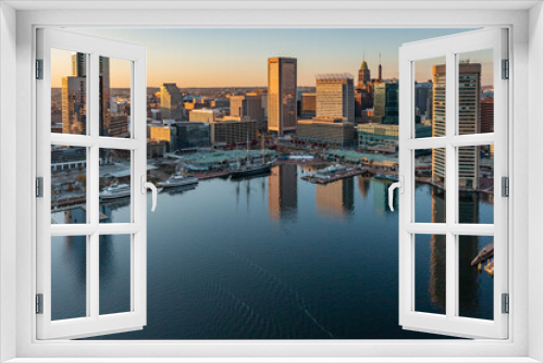 Fototapeta Naklejka Na Ścianę Okno 3D - Baltimore Inner Harbor