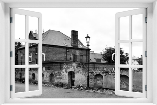 Fototapeta Naklejka Na Ścianę Okno 3D - town square in Wejherowo