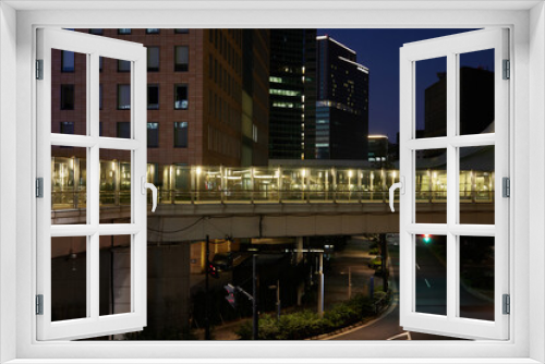 Fototapeta Naklejka Na Ścianę Okno 3D - 東京の夜景