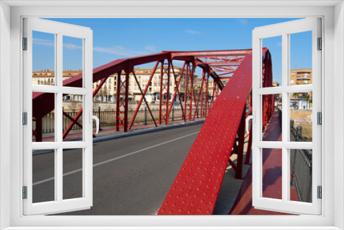 Fototapeta Naklejka Na Ścianę Okno 3D - Puente de hierro Reina Sofía en Talavera de la Reina