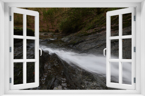Fototapeta Naklejka Na Ścianę Okno 3D - The White Lady Falls Lydford Gorge Devon England