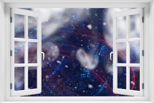 Fototapeta Naklejka Na Ścianę Okno 3D - Abstract lines background. Space star color abstraction.