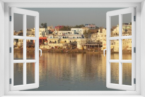 Fototapeta Naklejka Na Ścianę Okno 3D - Pushkar lake in the morning