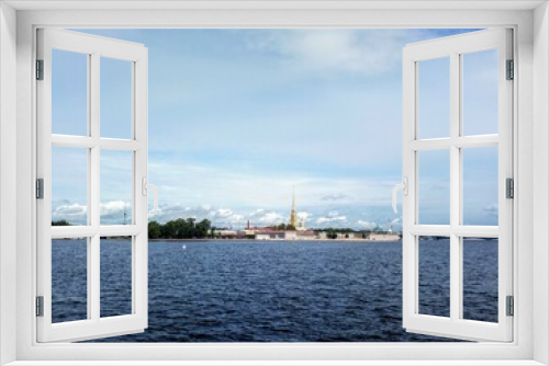 Fototapeta Naklejka Na Ścianę Okno 3D - view of the Neva River in Saint Petersburg