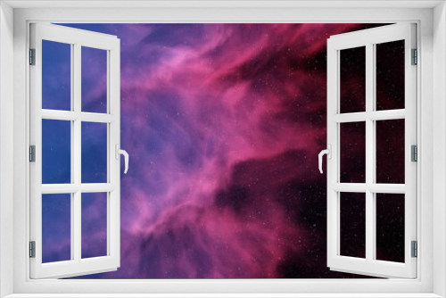 Fototapeta Naklejka Na Ścianę Okno 3D - Planetary nebula in deep space. Abstract colorful background 3d render