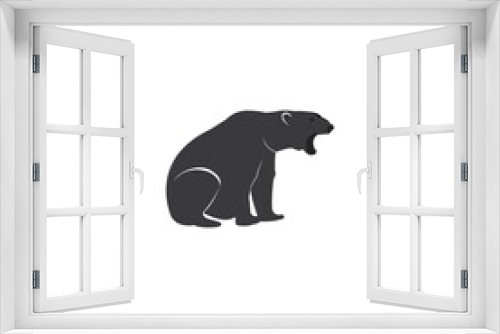 Fototapeta Naklejka Na Ścianę Okno 3D - Bear icon