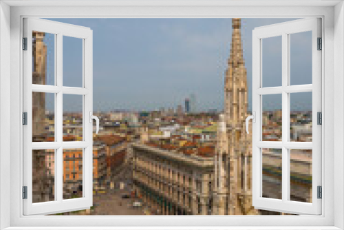 Fototapeta Naklejka Na Ścianę Okno 3D - Milan Duomo