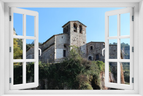 Old stone building near the small village of Aiguafreda, Catalonia, Spain, Europe. Aiguafreda de Dalt