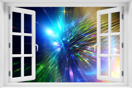 abstract background. explosion star on multicolored. illustration beautiful.