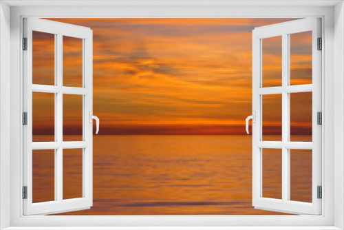 Fototapeta Naklejka Na Ścianę Okno 3D - sunset over the sea in versilia