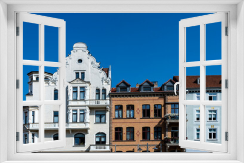 Fototapeta Naklejka Na Ścianę Okno 3D - Häuser am Marktplatz in Hann.Münden