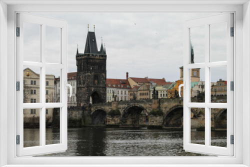 Fototapeta Naklejka Na Ścianę Okno 3D - Ponte Carlo, Praga