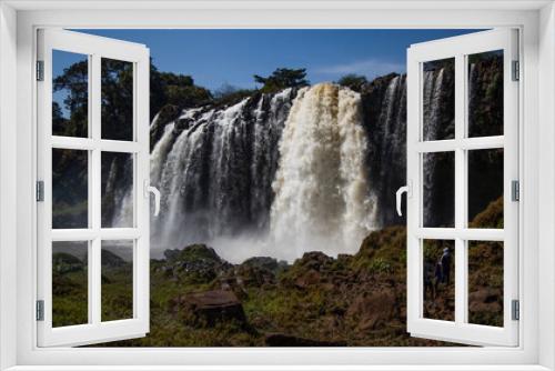 Fototapeta Naklejka Na Ścianę Okno 3D - Nilfall Äthiopien