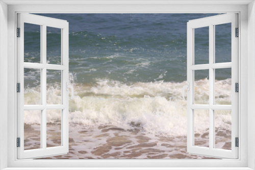 Fototapeta Naklejka Na Ścianę Okno 3D - beautiful beach and sea waves