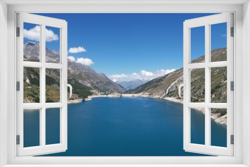 Fototapeta Naklejka Na Ścianę Okno 3D - Le lac de Tignes