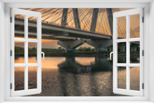 Fototapeta Naklejka Na Ścianę Okno 3D - Most im. Kardynała Franciszka Macharskiego