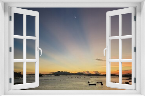 Fototapeta Naklejka Na Ścianę Okno 3D - Sunset over the Sea