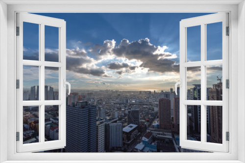 Fototapeta Naklejka Na Ścianę Okno 3D - Beautiful skylines at Manila