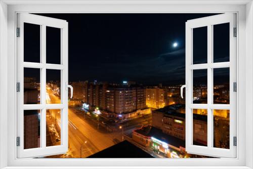 Fototapeta Naklejka Na Ścianę Okno 3D - streets of the night city
