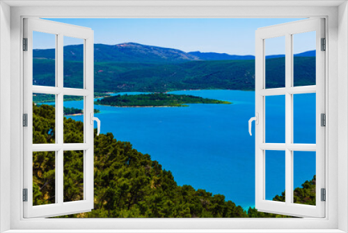 Fototapeta Naklejka Na Ścianę Okno 3D - Lake Sainte Croix in Verdon Gorge, France