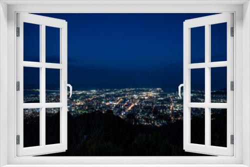 Fototapeta Naklejka Na Ścianę Okno 3D - 眉山公園 - 夜景