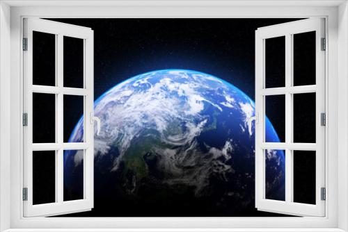 Fototapeta Naklejka Na Ścianę Okno 3D - The future of the world is in our hands.planet Earth in space. Elements of this image are decorated with NASA 3D rendering.