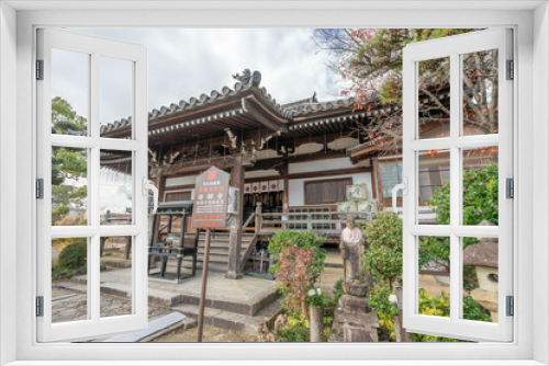 Fototapeta Naklejka Na Ścianę Okno 3D - 帯解寺