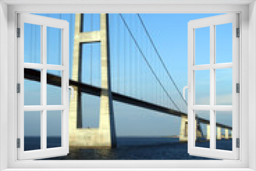 Fototapeta Naklejka Na Ścianę Okno 3D - Denmark's Great Belt Suspension Bridge