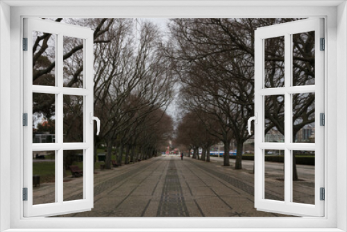 Fototapeta Naklejka Na Ścianę Okno 3D - Parque Eduardo VII, Lisboa, Portugal