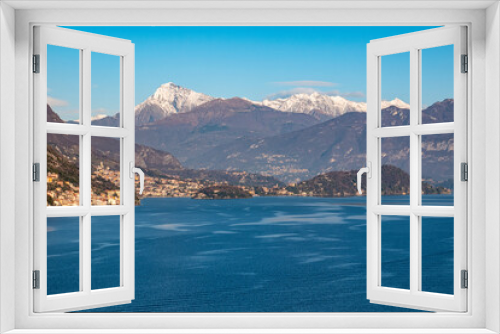 Fototapeta Naklejka Na Ścianę Okno 3D - Landscape of Lake Como from Valle Intelvi
