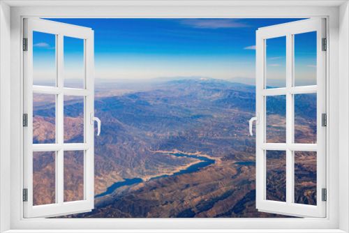 Aerial view of the Castaic Lake