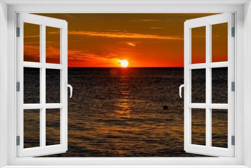 Fototapeta Naklejka Na Ścianę Okno 3D - Sunset at Portoroz