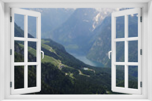 Fototapeta Naklejka Na Ścianę Okno 3D - The view from Imbachhorn mountain to Zell am See, Austria