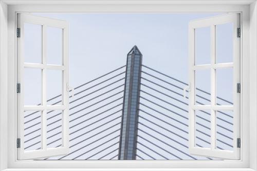Fototapeta Naklejka Na Ścianę Okno 3D - Cable Bridge Strands 
