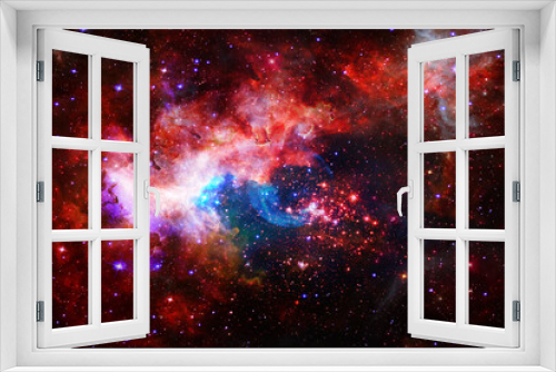 Fototapeta Naklejka Na Ścianę Okno 3D - Amazing galaxy view and stars. The elements of this image furnished by NASA.