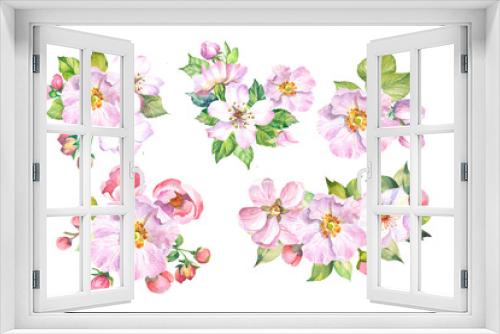Fototapeta Naklejka Na Ścianę Okno 3D - spring flowers illustration.watercolor