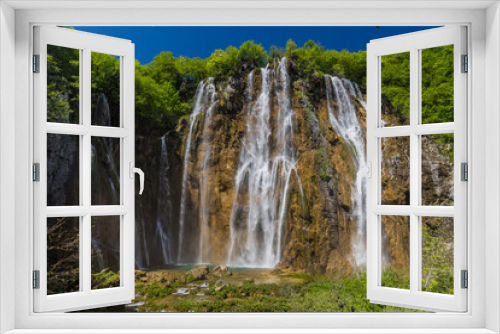 Fototapeta Naklejka Na Ścianę Okno 3D - Veliki Slap waterfall Plitvice Lakes National Park, Croatia