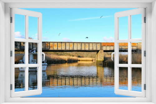 Fototapeta Naklejka Na Ścianę Okno 3D - Bridge over the River Teign, Devon	