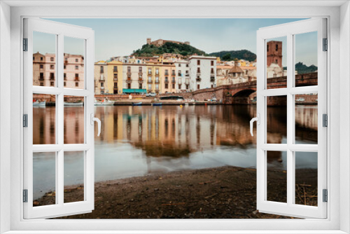 Sardegna: Bosa, tramonto sul Lungofiume Temo