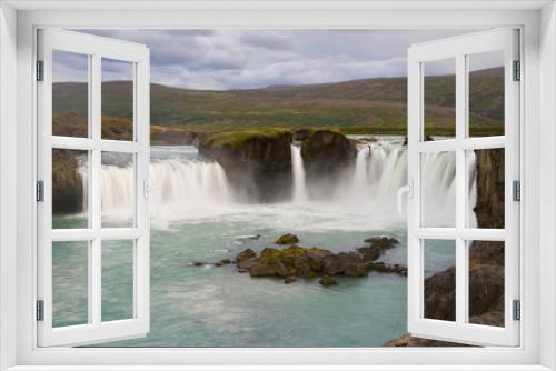 Fototapeta Naklejka Na Ścianę Okno 3D - Waterfall Godafoss