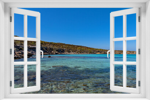 Fototapeta Naklejka Na Ścianę Okno 3D - Die Blaue Lagune im Akamas Nationalpark in der Region Paphos auf Zypern