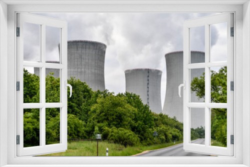 Fototapeta Naklejka Na Ścianę Okno 3D - SVK, AKW Mochovce, Kernkraftwerk, Slowakei