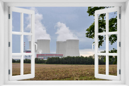 Fototapeta Naklejka Na Ścianę Okno 3D - CZE, AKW Temelin, Kernkraftwerk, Tschechische Republik