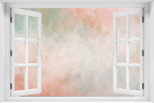 Fototapeta Naklejka Na Ścianę Okno 3D - Abstract watercolor background with watercolor splashes. Pink abstract watercolor background. Delicate abstract watercolor style vector layouts. Light beige and blue paint stains on a white Background