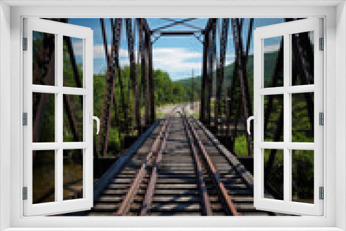 Fototapeta Naklejka Na Ścianę Okno 3D - Railway to Mount Washington in New Hampshire