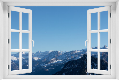Fototapeta Naklejka Na Ścianę Okno 3D - Berge