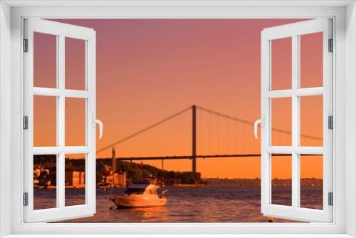 Fototapeta Naklejka Na Ścianę Okno 3D - The sunset in cengelkoy Istanbul, turkey