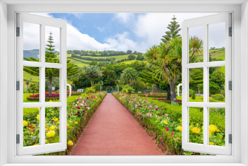 Fototapeta Naklejka Na Ścianę Okno 3D - Garden in Vila do Nordeste - Azores